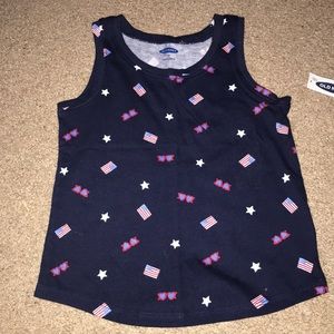 Toddler girl summer theme tank top